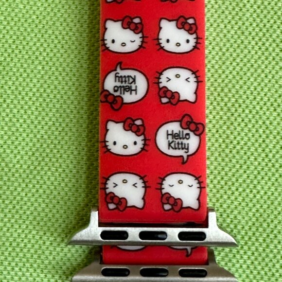 HELLO KITTY WATCH BAND FOR APPLE WATCH:NIB FITS 38/40/41mm APPLE WATCH RED+ - Picture 6 of 11